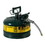 Justrite 7225420 2.5 Gallon, 5/8" Metal Hose, Steel Safety Can for Oil, Type II, AccuFlow&trade;, Green - 7225420