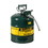 Justrite 7250420 5 Gallon, 5/8" Metal Hose, Steel Safety Can for Oil, Type II, AccuFlow&trade;, Green - 7250420