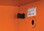 Justrite 860002 4 Shelves, 2 Doors, Manual Close, Emergency Preparedness Cabinet with GloAlert Labels, Electrical Pass-Thru, PowerPort&#153;, Orange - 860002