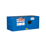 Justrite 8613282 12 Gallon, 1 Shelf, 2 Door, Self-Close, Hazardous Material Cabinet, ChemCor® Piggyback, Royal Blue - 8613282