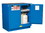 Justrite 862328 22 Gallon, 1 Shelf, 2 Doors, Self Close, Hazardous Material Cabinet, Sure-Grip&reg; EX Undercounter, Royal Blue - 862328