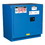 Justrite 862328 22 Gallon, 1 Shelf, 2 Doors, Self Close, Hazardous Material Cabinet, Sure-Grip&reg; EX Undercounter, Royal Blue - 862328