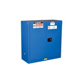 Justrite 8630282 30 Gallon, 1 Shelf, 2 Door, Self-Close, Hazardous Material Cabinet, ChemCor®, Royal Blue  - 8630282