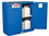 Justrite 863028 30 Gallon, 1 Shelf, 2 Doors, Self Close, Hazardous Material Cabinet, Sure-Grip&reg; EX, Royal Blue - 863028