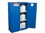 Justrite 864528 45 Gallon, 2 Shelf, 2 Doors, Self Close, Hazardous Material Cabinet, Sure-Grip&reg; EX, Royal Blue - 864528