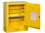Justrite 890200 1 Door, Manual Close, Mini Transportable Flammable Cabinet for Aerosols, Sure-Grip&reg; EX, Yellow - 890200