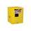 Justrite 890400 4 Gallon, 1 Shelf, 1 Door, Manual Close, Flammable Cabinet, Sure-Grip&reg; EX Countertop, Yellow - 890400