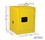 Justrite 890401 4 gallon Red Countertop Flammable Safety Cabinet, 1 Manual Close Door - Sure-Grip&reg; EX - #890401