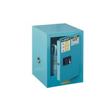 Justrite 890402 4 Gallon, 1 Shelf, 1 Door, Manual Close, Corrosives/Acid Steel Safety Cabinet, Sure-Grip® EX Countertop, Blue - 890402