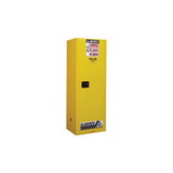 Justrite 892200 Sure-Grip® EX Slimline Flammable Safety Cabinet, 22 gallon, 1 manual close doors, Yellow