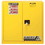 Justrite 893010 40 Gallon, 3 Shelves, 2 Doors, Manual Close, Paint Safety Cabinet, Sure-Grip&reg; EX, Yellow - 893010