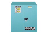 Justrite 893302 30 Gallon, 1 Shelf, 2 Doors, Manual Close, Corrosives/Acid Steel Safety Cabinet, Sure-Grip® EX, Blue - 893302