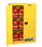 Justrite 894500 45 Gallon, 2 Shelves, 2 Doors, Manual Close, Flammable Cabinet, Sure-Grip&#174; EX, Yellow - 894500