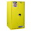 Justrite 896010 96 Gallon, 5 Shelves, 2 Doors, Manual Close, Paint Safety Cabinet, Sure-Grip&reg; EX, Yellow - 896010
