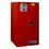 Justrite 896021 60 Gallon, 2 Shelves, 2 Doors, Self Close, Flammable Cabinet, Sure-Grip&reg; EX, Red - 896021