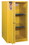 Justrite 896080 60 Gallon, 2 Shelves, 1 Bi-Fold Self Close Door, Flammable Cabinet, Sure-Grip&reg; EX, Yellow - 896080