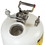 Justrite BY12752 2 Gallon, Polyethylene Quick-Disconnect Disposal Safety Can, Polypropylene and Stainless Steel Fittings for 3/8" Tubing, White - BY12752
