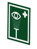 Justrite E-SIGN Universal Eye/Face Wash Sign for Wall Mounting - E-SIGN