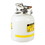 Justrite PP12755 5 Gallon, Polyethylene Quick-Disconnect Disposal Safety Can, Polypropylene Fittings for 3/8" Tubing, White - PP12755