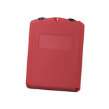 Justrite S23304 Document Storage Box for SDS, Medium-sized, Lockable Front, Single Pack, Plastic, Red - S23304