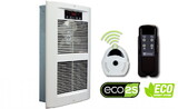 King Electric LPW1227-ECO-WD-R LPW ECO2S Electronic 2-Stage Smart Wall Heater, 1500-2750W / 120V, White Dove