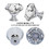 Muka 20 Pack Crystal Drawer Knobs Clear Diamond Shaped, 30mm Glass Knobs for Kitchen Cupboard