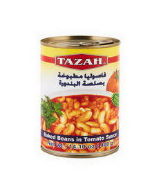 Tazah 0252 Baked Beans In Tomato Sauce 24/400G