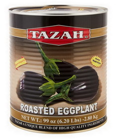 Tazah 0334AL Roasted Eggplant 6/6.2 Lbs
