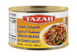 Tazah 0334WB Green Beans In Tomato Sauce (Ready To Eat) 24/400 G