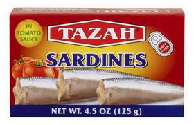 Tazah 0360T Sardine In Tomato Sauce 50/4.5 Oz