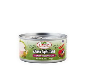 Golden Plate 0418T Chunk Light Tuna In Ex Virgin Olive Oil 48/6.5Oz