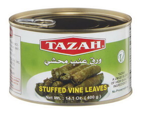 Tazah 0717S (Syrian) Stuffed Grape Leaves Dolma 24/400Gr