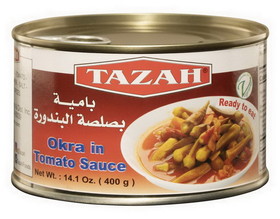 Tazah 0718 Okra In Tomato Sauce (Ready To Eat) 24/400G