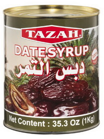 Tazah 0800LL 100% Date Syrup In Tin 12/35 Oz