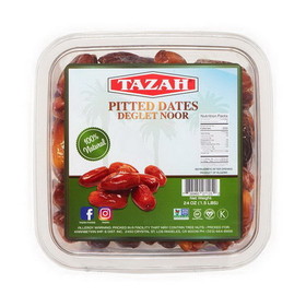 Tazah 0904 Deglet Pitted Dates 24/1 Lb