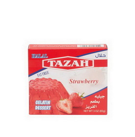 Tazah 0935T Gelatin Strawberry Halal 24/3 Oz