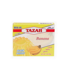 Tazah 0938T Gelatin Banana  Halal 24/3 Oz