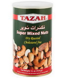 Tazah 1526GT Super Mixed Nuts Green Tin 12/1 Lb