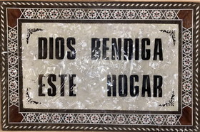 Dios Bendiga Este Hogar Mosaic Picture 7&quot;X11&quot; Small