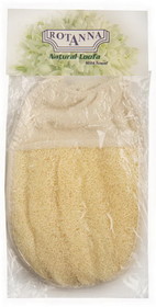 Rotanna 3480P Natural Bath Glove Sponge Loofah / Doz Small