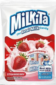 Milkita MILKITA01 The Real Milk Candy Strawberry 12/3.52 Oz
