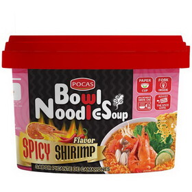 Pocas NOO3 Bowl Noodle Soup (Spicy Shrimp) 12/3.17 Oz