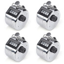 GOGO 4 Pcs Metal Tally Counters, Hand Held Counter Clicker, Manual Mechanical Clickers