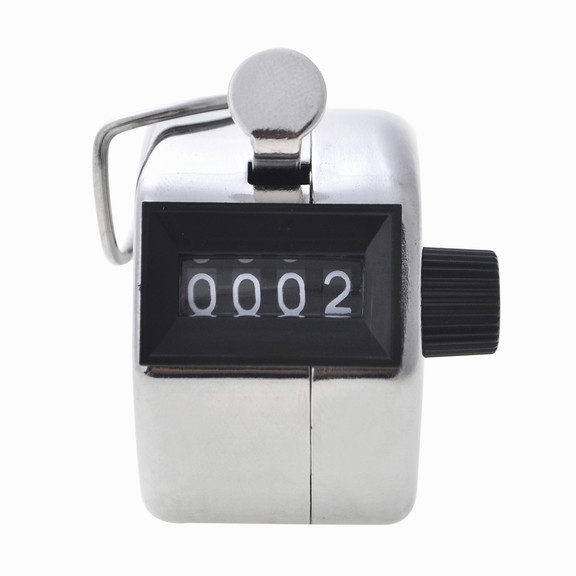 Manual Counter 4 Digit Mechanical Palm Click Counter Plastic