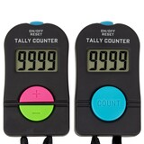 GOGO 2 PCS Digital Tally Counter Electronic Hand Held Clicker Sports Counter Add/ Subtract Manual Clicker