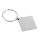 Aspire Metal Square Key Chain, Engraving Blank Keychain Blank Board Key Chain Charm Blanks for DIY and Craft