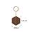 Aspire Wooden Keychain, Blank Wood Key Chain, Blank Laser Engraving, Unfinished Wooden Key Tag Rings for Craft, Hexagon