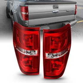 Anzo 311299 Euro Taillight Red/Clear (W/O Bulb)