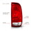 Anzo 311307 Tail Light Assembly; Red/Clear Lens