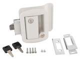 AP Products 013571 Metal Tt Lock W/Keys Wht